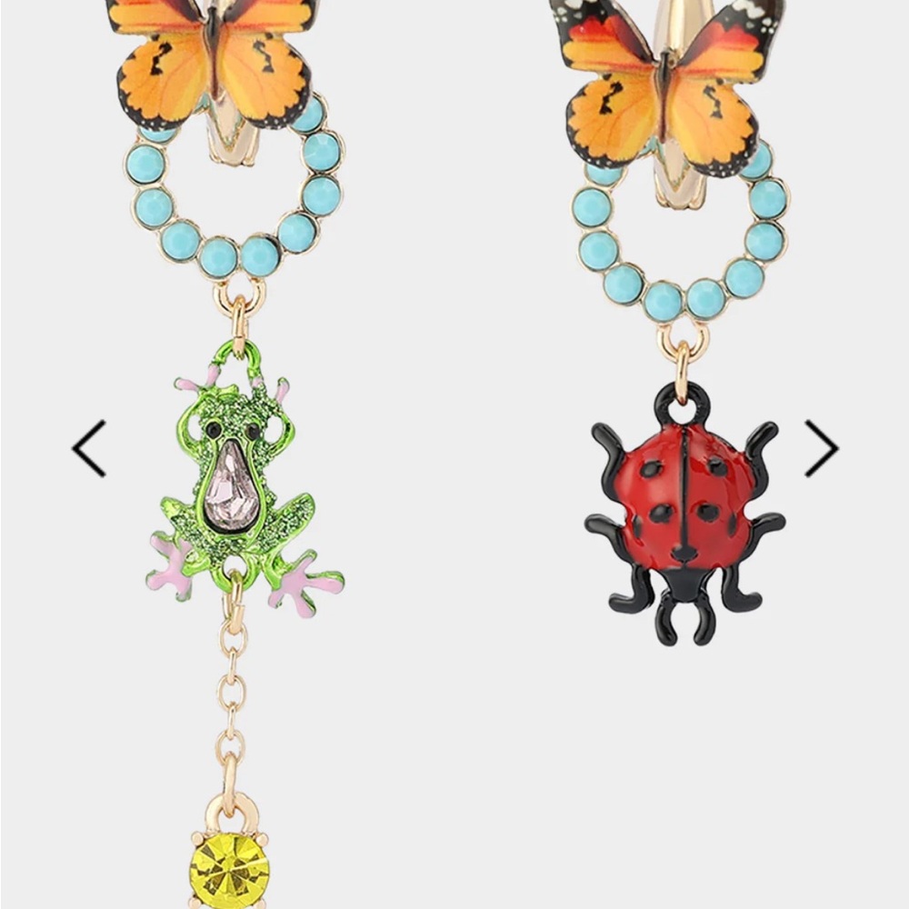 Colorful Butterfly and Insect Earrings